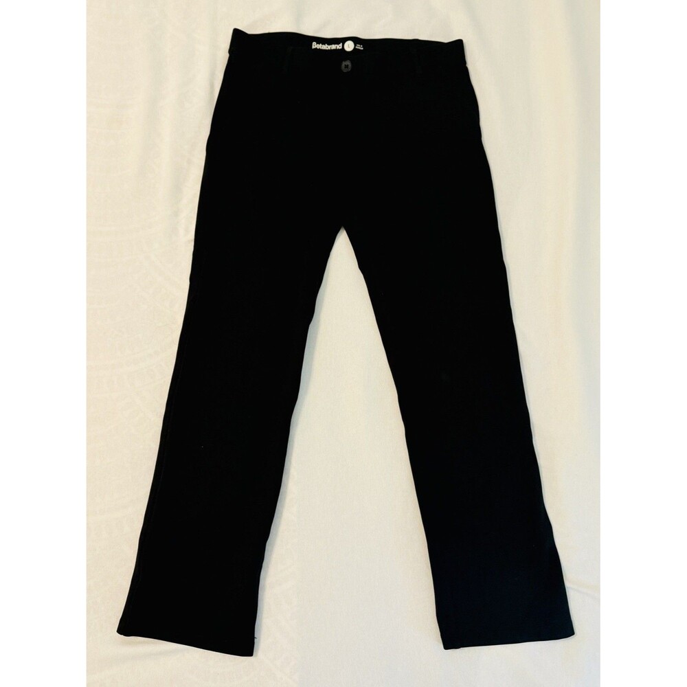 Betabrand Classic Yoga Dress Pants Womens Large Black Pull On